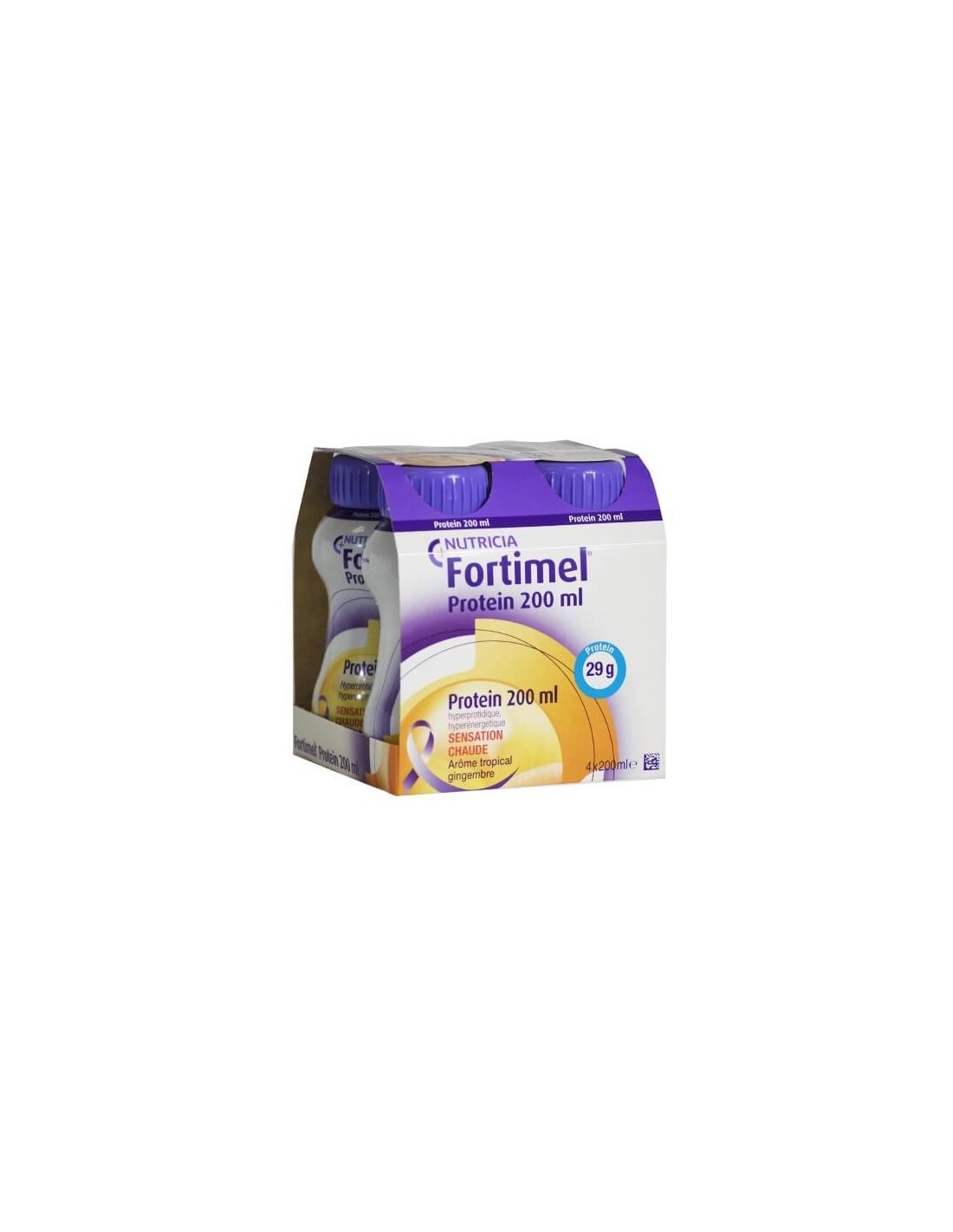 Fortimel Compact Protein tropical/jengibre especiado Bebida 4x125ml