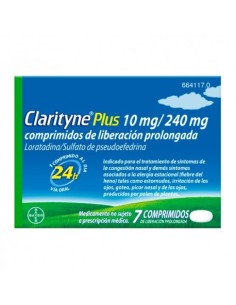 Clarityne Plus 100/240 mg 7 Comprimidos de Liberación Prolongada