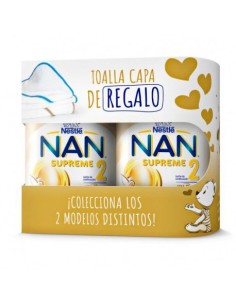 Nestlé Nan Supreme 2 + Toalla de Regalo Pack 2x800gr