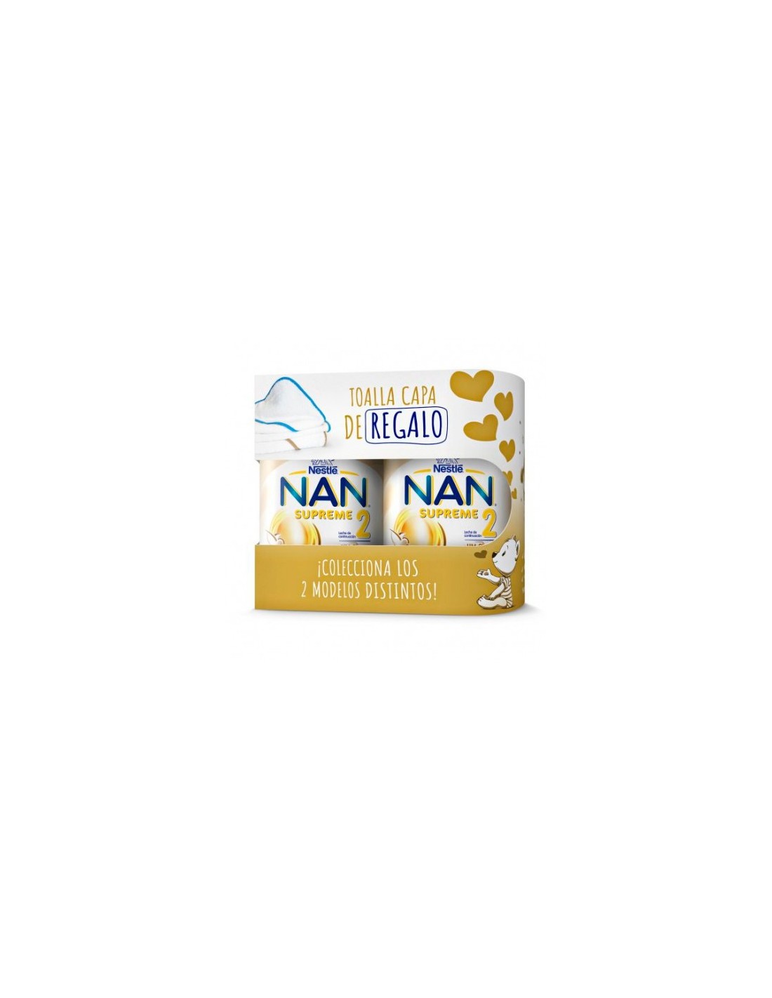 Nestlé Nan Supreme 2 + Toalla de Regalo Pack 2x800gr