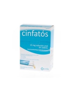 Cinfatós 15 mg solución oral en 18 sobres