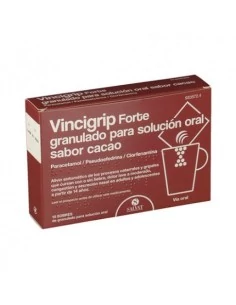Vincigrip Forte 10 Sobres Granulado Solución Oral Cacao