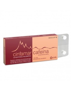 Cinfamar Cafeína 50/50mg 4 Comprimidos