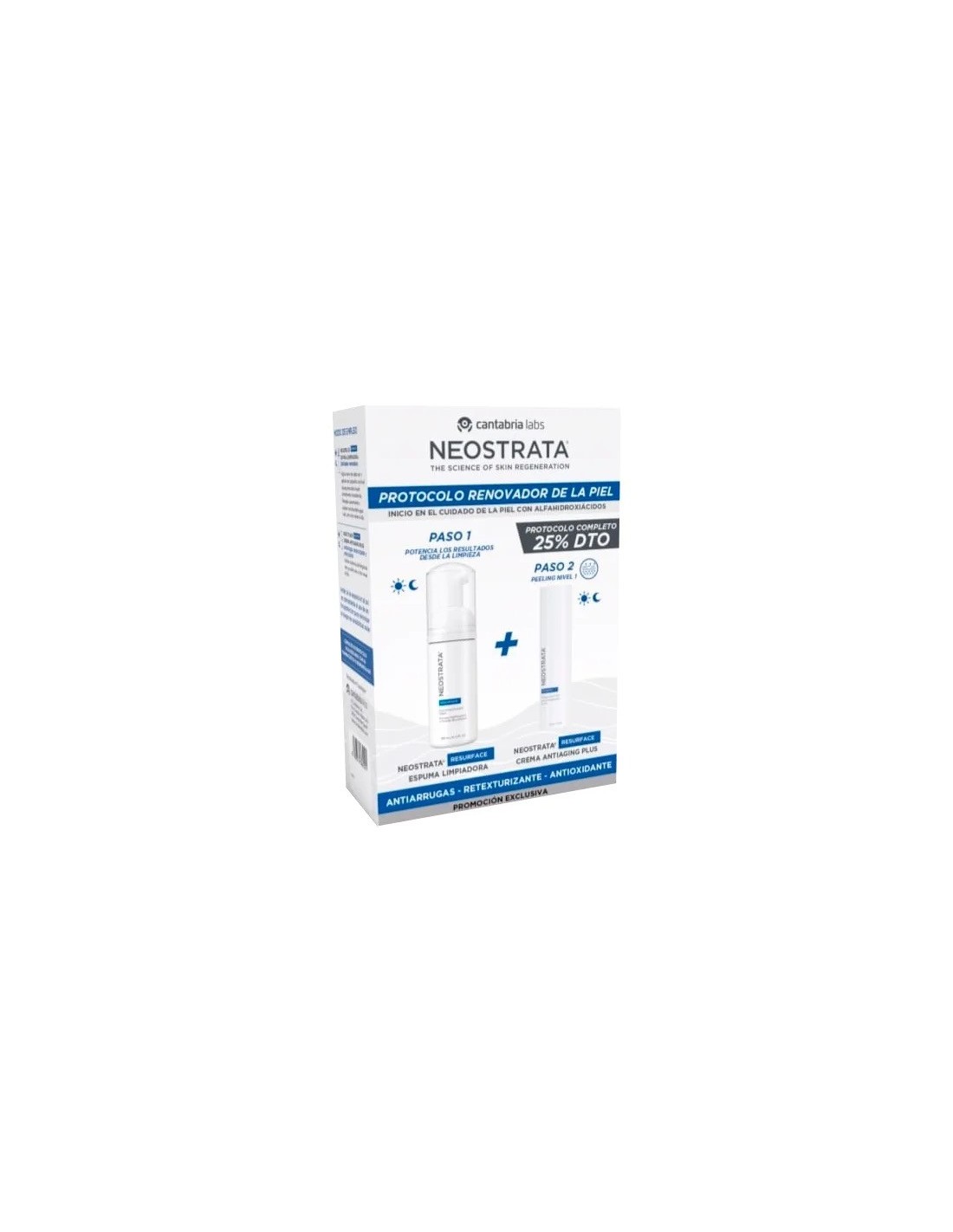 Neostrata Pack Resurface Espuma Limpiadora 125ml + Resurface Crema Antiaging Plus 30ml