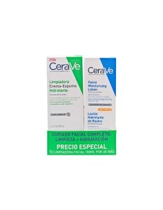 Cerave Pack Limpiadora Crema-espuma Hidratante 100ml + Locion Hidratante de Rostro Spf25 52ml