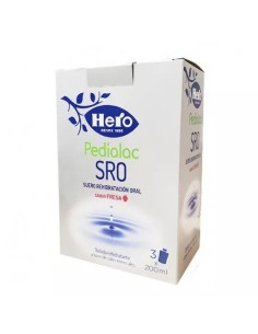 Hero Baby Pedialac SRO Suero Rehidratación Oral Sabor Fresa 3x200ml