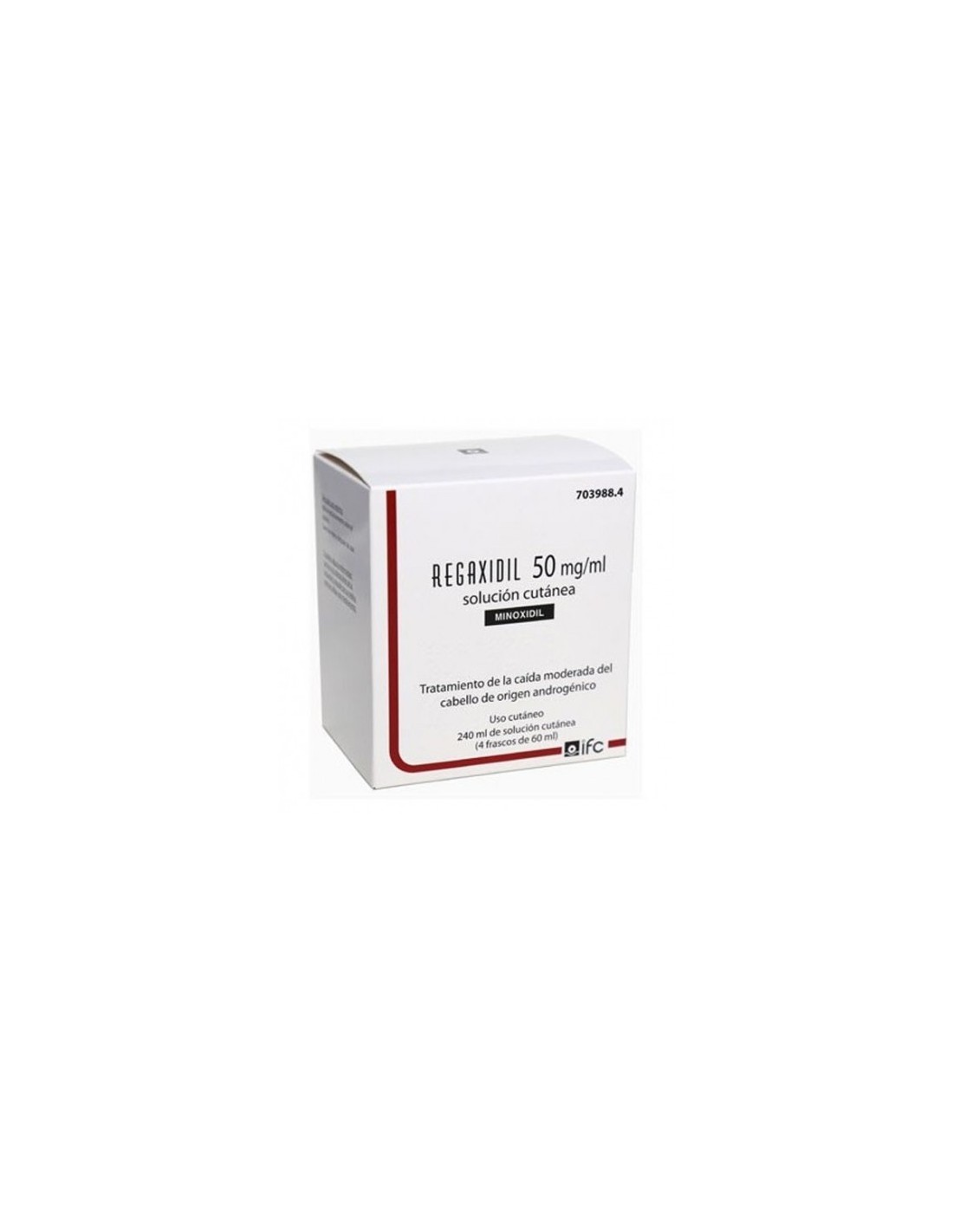 Regaxidil 50 mg/ml 4 Frascos 60 ml