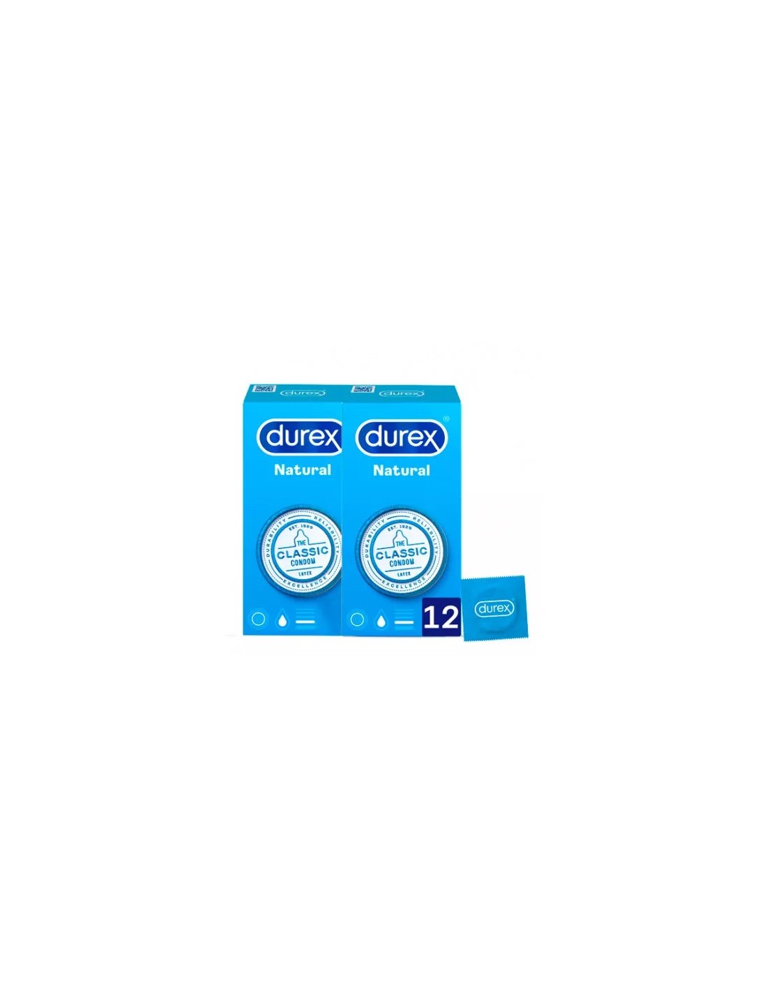 Durex Preservativos Natural Duplo 2x12 unidades