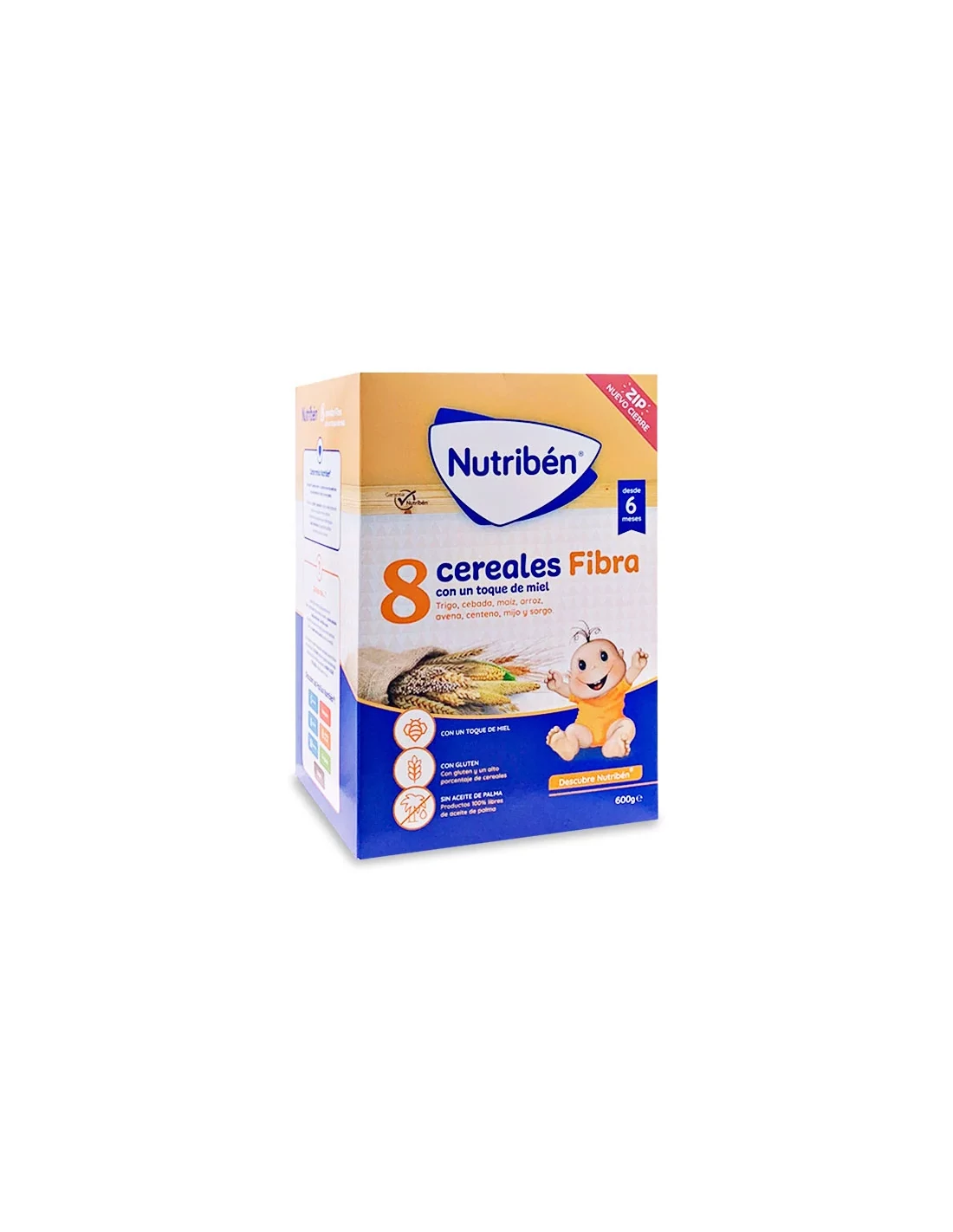 Nutriben 8 Cereales y Miel Fibra 600g