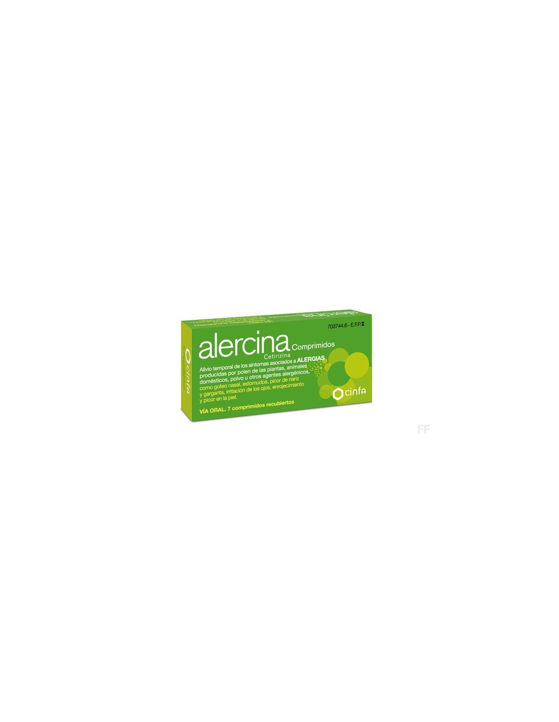Alercina 10mg 7 Comprimidos Recubiertos