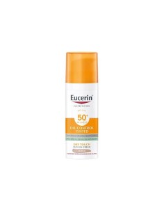 Eucerin Oil Control Tinted Sun Gel Crema Spf50+ con Color Tono Medio 50ml