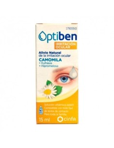 Optiben Solución Oftalmológica Irritación Ocular Camomila 15ml