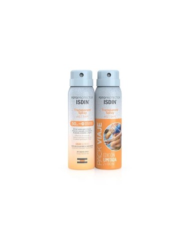 Fotoprotector Isdin Transparent Spray Wet Skin Spf50 Duplo 100ml + 100ml