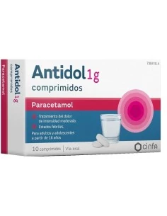 Antidol Paracetamol 1g 10 Comprimidos