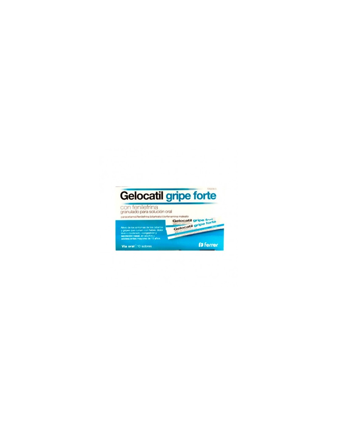 Gelocatil Gripe Forte Con Fenilefrina 10 Sobres Granulado Solución Oral