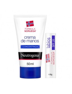 Neutrogena Fórmula Noruega Crema De Manos Concentrada 50 Ml + Stick Protector Labial SPF 20