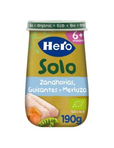 Hero Baby SOLO Tarrito Guisantes Merluza ECO 190g