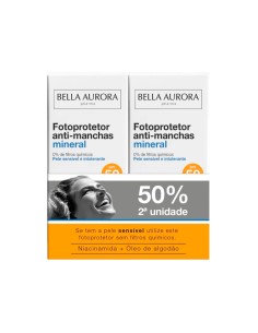 Bella Aurora Mineral Fotoprotector Anti-manchas Spf50 Duplo 50ml + 50ml