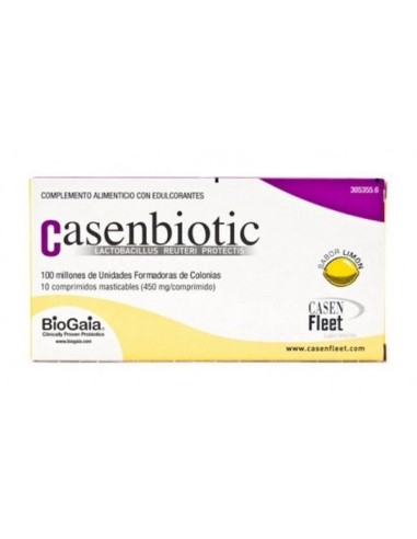 Casenbiotic Limón 10 comprimidos masticables