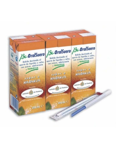 Bi-Oralsuero Naranja 3 unidades 200 ml