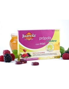 Juanola Própolis Hiedra Miel 24 pastillas
