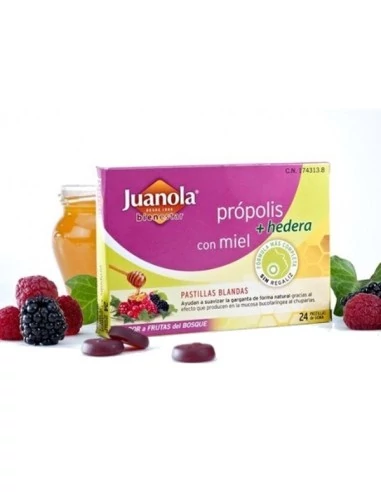 Juanola Própolis Hiedra Miel 24 pastillas