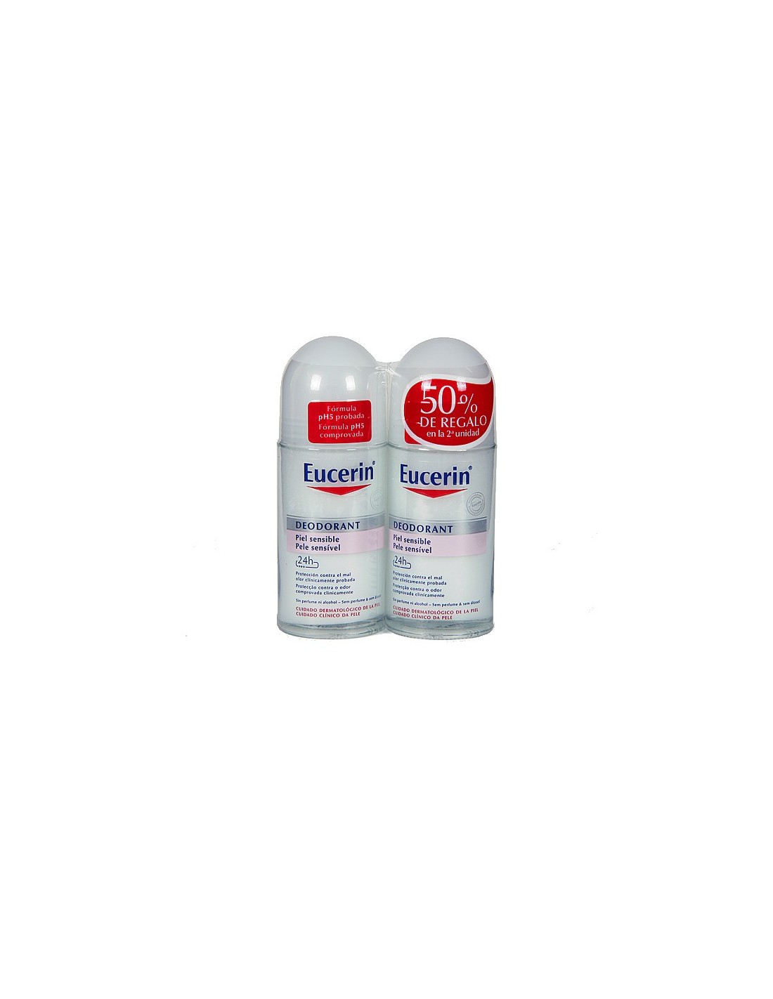 Eucerin Duplo Desodorante Piel Sensible 50ml+50ml