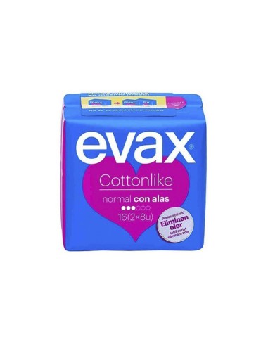 Evax Compresa Cottonlike Normal   16uds