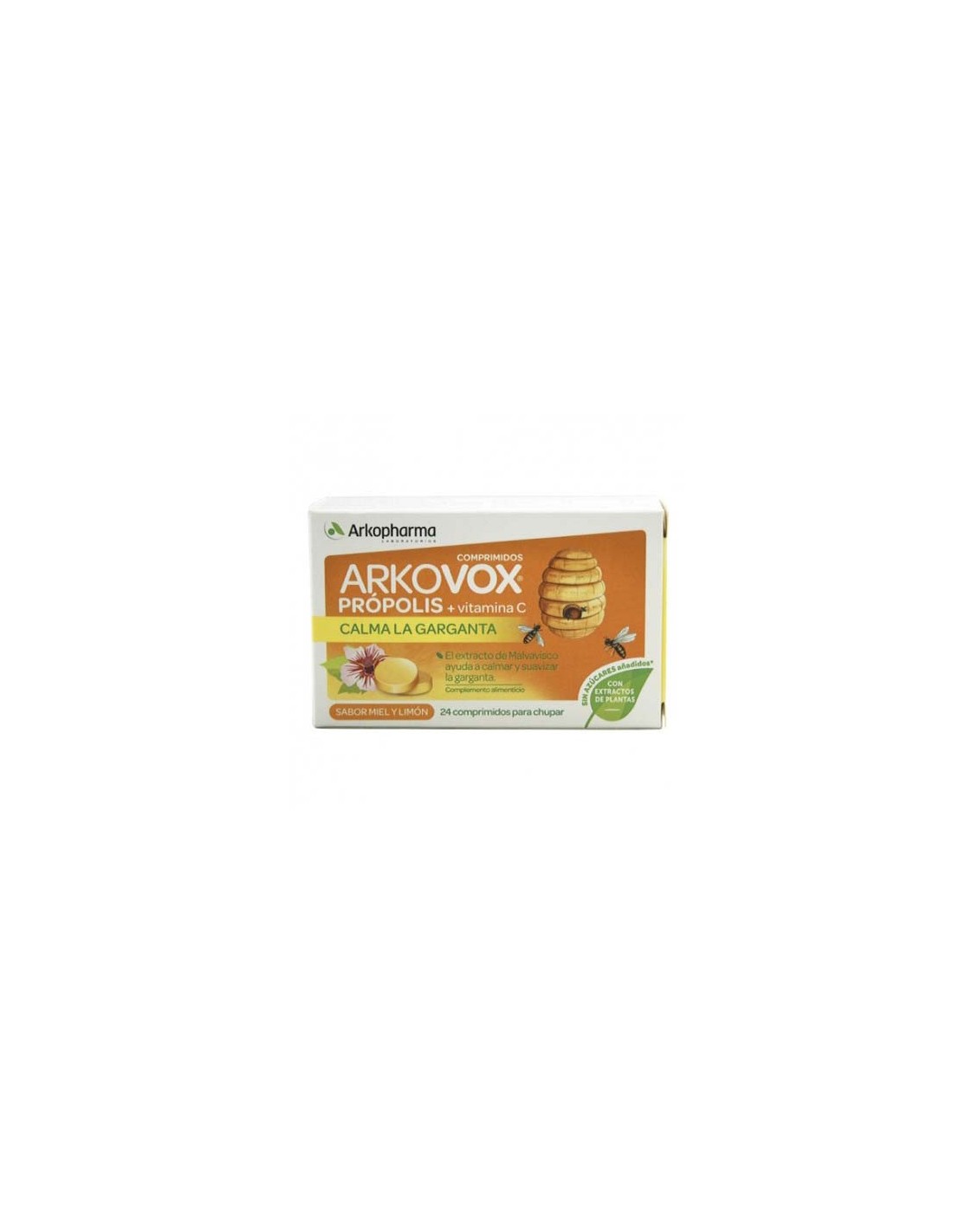 Arkovox Propolis+Vitamina C 24 Pastillas sabor Miel y Limón