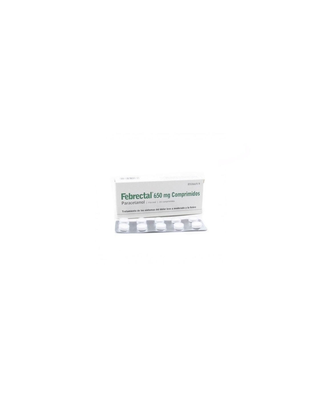 Febrectal 650mg 20 Comprimidos