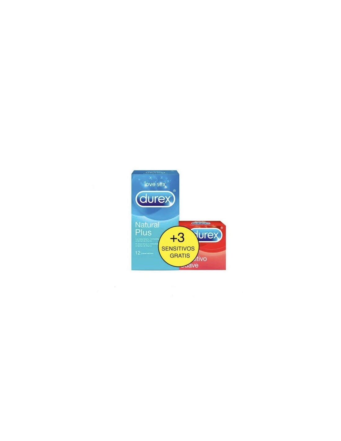 Durex Preservativo Natural Plus 12 Unidades + 3 Unidades Regalo