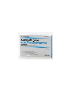 Gelocatil Gripe Pseudoefedrina 20 Comprimidos