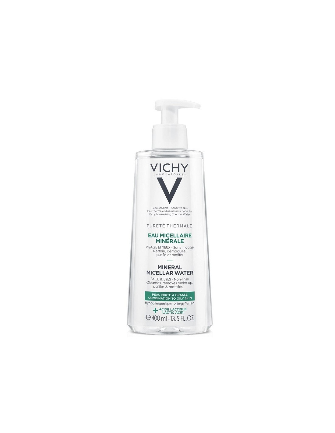 Vichy Agua Micelar Mineral Piel Grasa o Mixta  400 ml