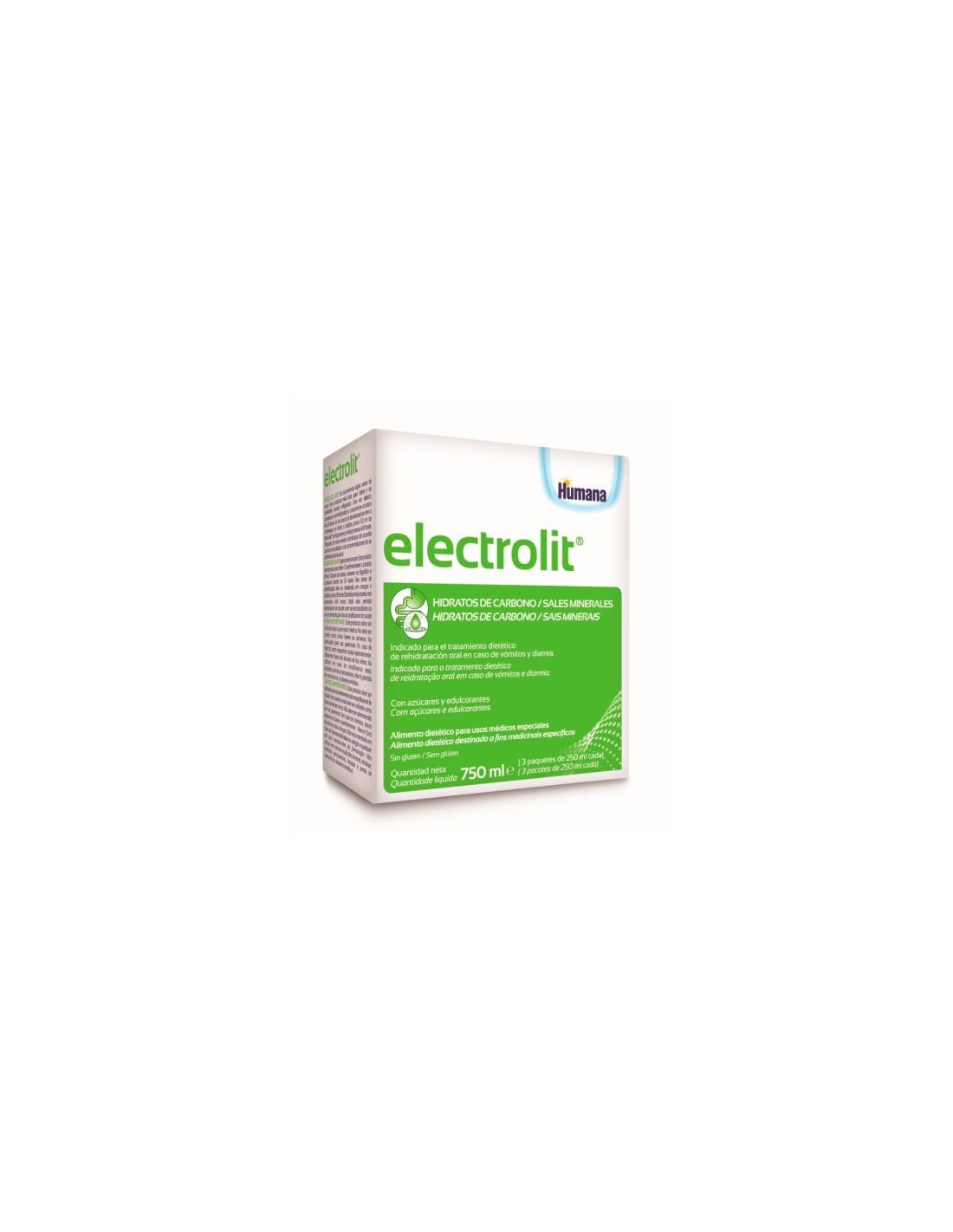 Electrolit Humana Solución Rehidratación Oral 3x250 ml