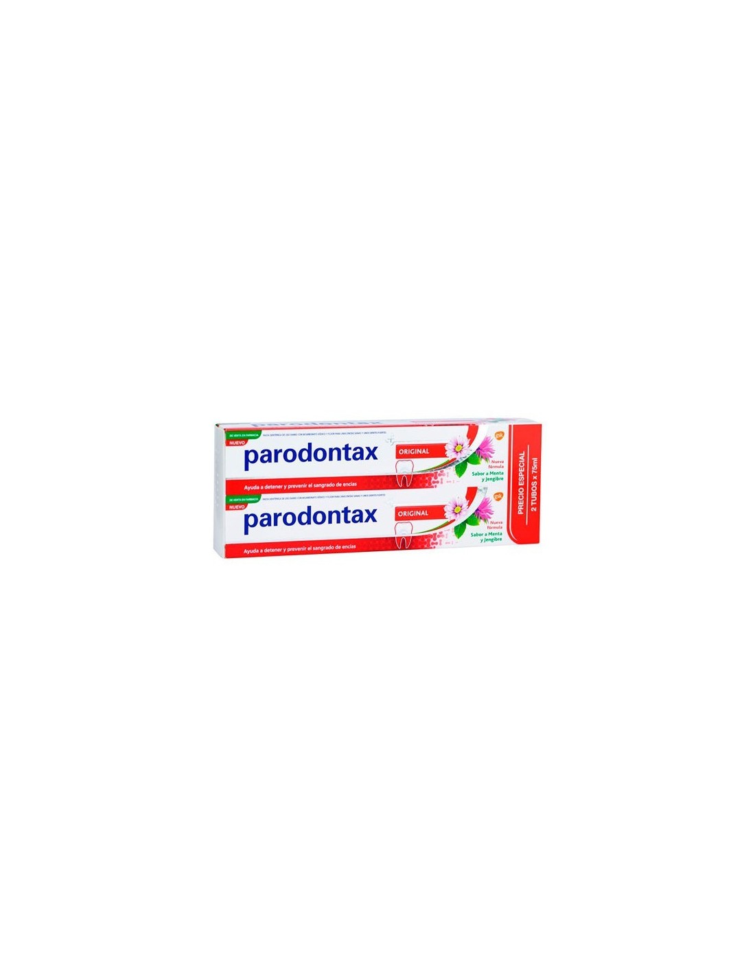 Parodontax Pasta Dental Original Menta y Jengibre Duplo 2X75ml